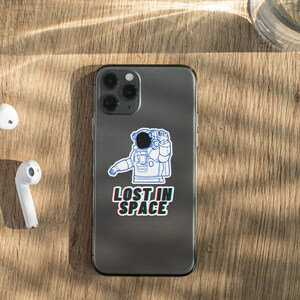 Lost in Space Sticker, Kiss-Cut Stickers, Astronaut Sticker