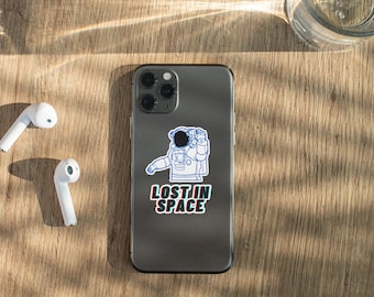 Lost in Space Sticker, Kiss-Cut Stickers, Astronaut Sticker