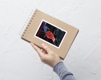 Systemfehler Cyberpunk Aufkleber | Futuristische androide Glitch Kunst | Sci-Fi Tech Roboterästhetische Blasenfreie Aufkleber