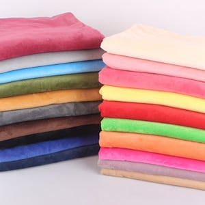 Plush fabric, Soft fabric, blanket fabric, Toy making fabric, Smooth Soft  Fleece Solid Plain Fabric Meter/ Yard