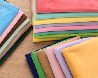Solid Smooth Polyester Minky Fabric, Soft Cuddle Fabric, By The Half Yard