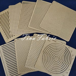 Acrylic Sashiko Stencil,Sashiko embroidery pattern,Quilt stitch mold,Small needle embroidery,Small dots,Striped pattern,20*20cm/8*8inches