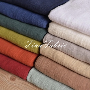 Solid Linen Yarn Fabric: Bamboo Texture Flax, 51&quot; Wide By The Yard