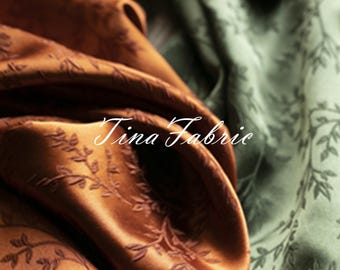 Silk stretch jacquard-slightly impermeable-shirt, dress, robe and skirt fabric - by the half yard