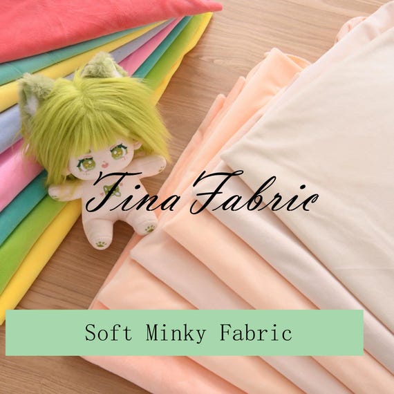 Solid Smooth Minky Fabric, Soft Cuddle Plush Toys Fabric