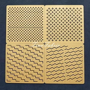 Acrylic Sashiko Stencil,Sashiko embroidery pattern,Quilt stitch mold,Small needle embroidery,20*20cm/8*8 inches Cross pattern