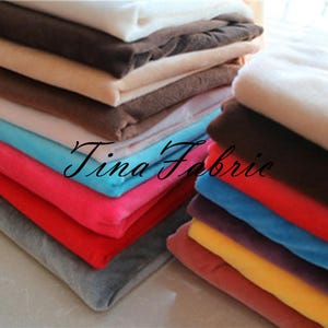 36 Farben Minky Stoff, weicher Kuschelstoff, fester, glatter Minky Stoff, Plüschtiere Stoff, Kunstpelz Stoff Meterware