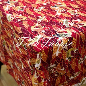Bronzing Japanese Fabric: 100% Cotton Sewing Material - By the Half Yard