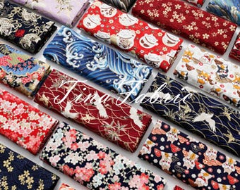 Japanese Fabric - Pure Cotton - Sewing Fabric - By the Half Yard