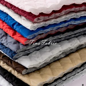 Quilted Cotton Lining Fabric: Thick Winter DIY Fabric, By The Yard