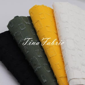 White Black Denim Fabric, Twill Cotton Denim Fabric, DIY Handmade Fabric, Coat Shirt Clothing Designer Fabric By The Half Yard