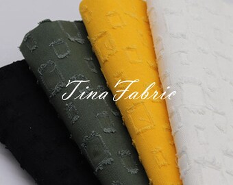 Black & White Cotton Twill Denim Fabric: DIY Clothing Fabric By The Half Yard