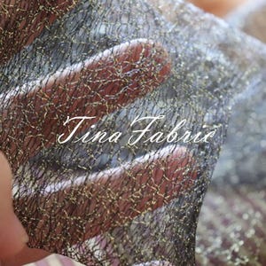Hollow Mesh Polyester Fabric - Irregular Design, DIY Wedding Decoration - By The Half Yard