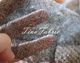 Hollow Mesh Polyester Fabric - Irregular Design, DIY Wedding Decoration - By The Half Yard