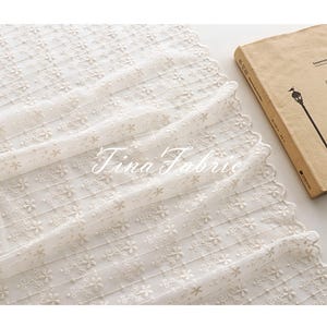 Solid Color Lace Fabric,Beige Striped Floral Mesh Fabric, Background Fabric, Summer Dress Fabric, DIY fabric, Designer Fabric By The Yard