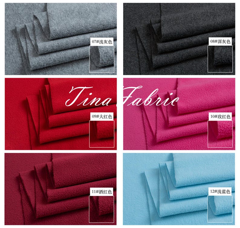 Anti-pill Polar Fleece Fabric: Super Soft, Warm Blanket Material (1/2 ...