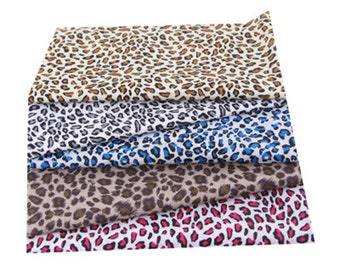 Cotton Fabric, Advanced Leopard Print Fabric, DIY Handmade Fabric Cloth Group, Patchwork Fabric, Mask Fabric