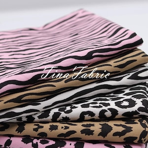 Leopard Print Fabric, Animal Pattern Fabric, Cotton Twill Fabric, DIY Fabric, Cosplay Fabric, Sewing Fabric By The Half Yard