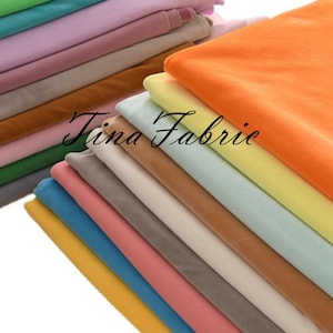 4-Way Stretch Minky Fabric: Solid Smooth Cuddle Plush Fabric