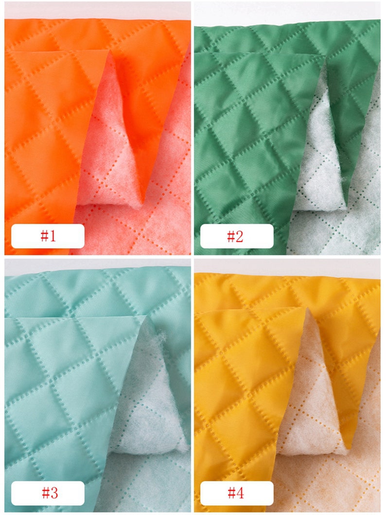 20 Colors Cotton Lining Fabric Thick Quilted Fabric Warm Etsy