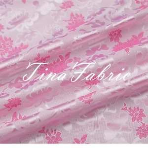 Floral Jacquard Brocade Fabric: Polyester Haute Couture Costume, By the Yard