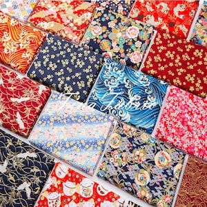 Japanese Fabric - Pure Cotton - Sewing Fabric - By the Half Yard