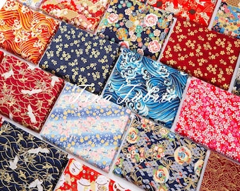 Japanese Fabric - Pure Cotton - Sewing Fabric - By the Half Yard