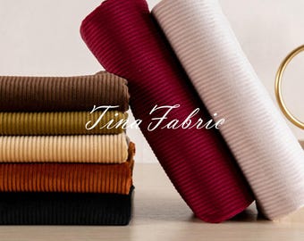 6 Wales Corduroy Fabric: Winter Coat Fabric, DIY Sewing Material