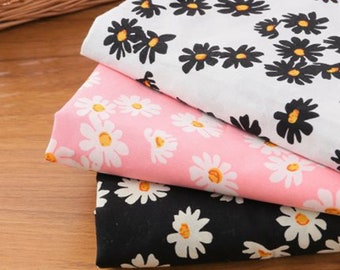 ON SALE! Cotton fabric - Flower fabric -  Printed fabric -  Dress fabric - DIY fabric by the yard