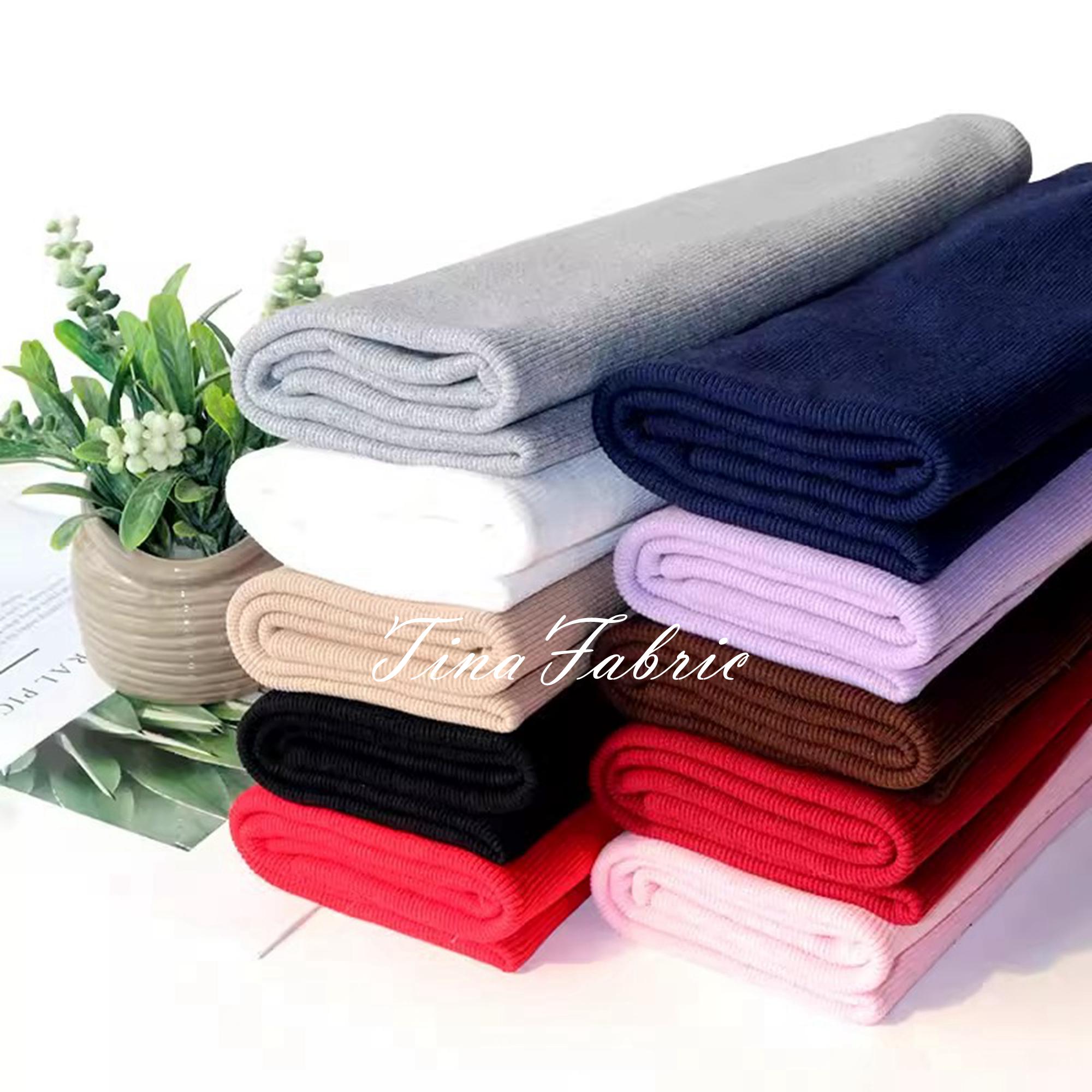 Cotton Elastic Ribbing Knit Tube: Cuffs, Waists, Necklines(length 20cm ...