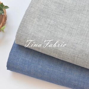 Soft Double-Layer Cotton Fabric: Plain Weave Sewing Fabric By The Half Yard