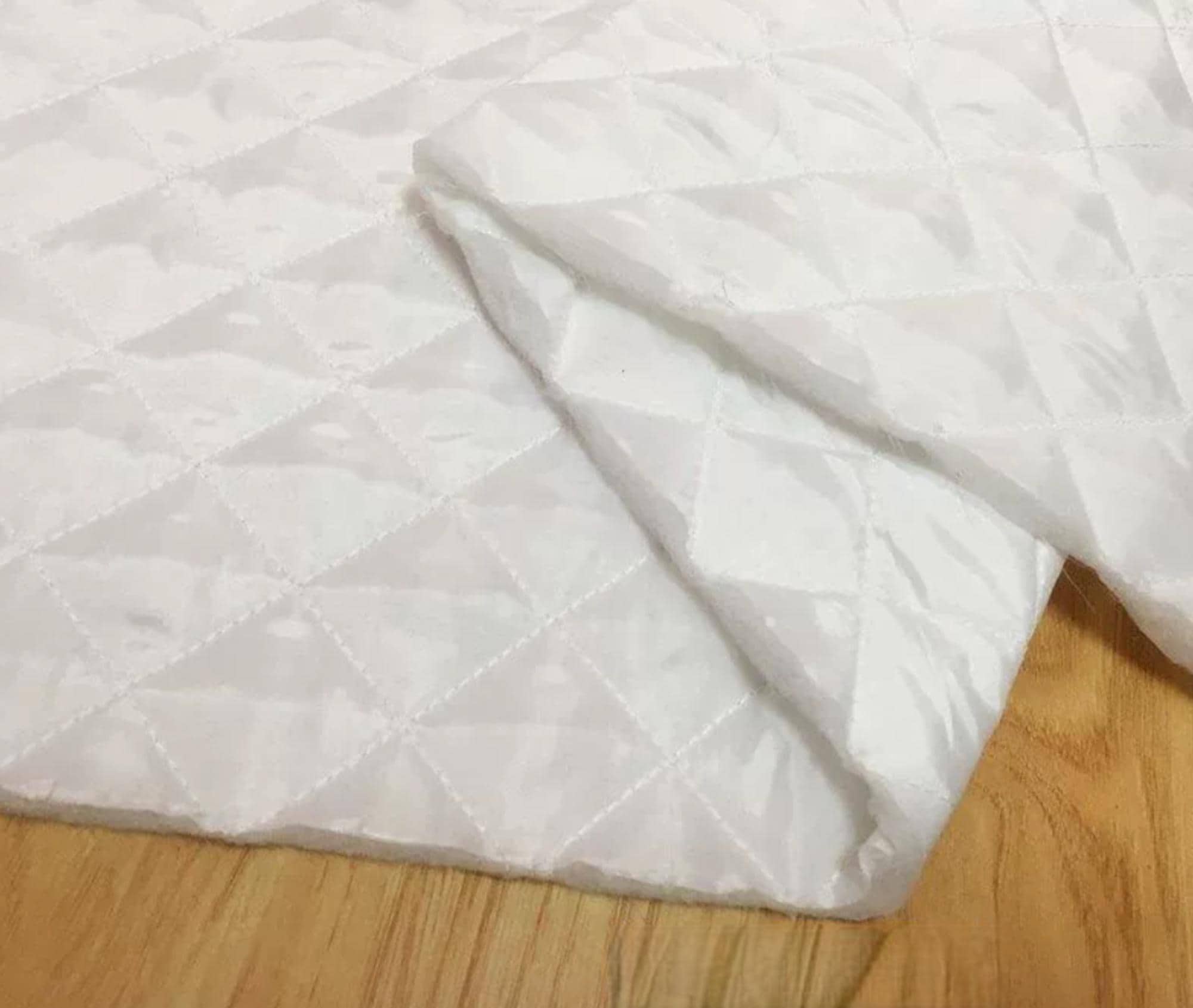 Two Sided Material Double-sided Quilted Polyester Lining Fabric: Thick Winter DIY Material ...