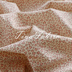 100% Cotton-Corduroy With Leopard Print, Corduroy Fabric, Leopard Fabric, Sewing Fabric By The Half Yard