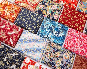 Japanese Fabric - Pure Cotton - Sewing Fabric - By the Half Yard