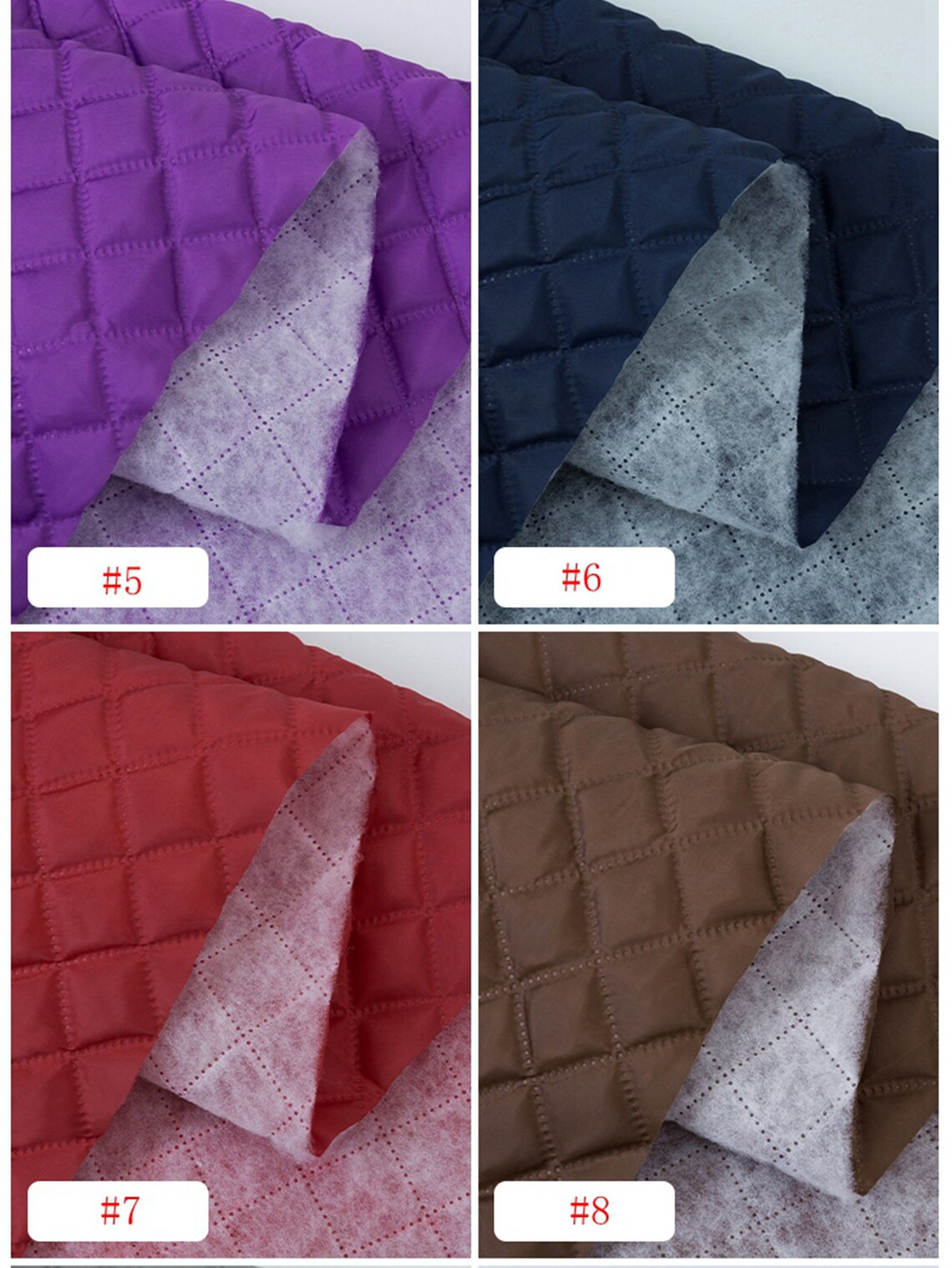 20 Colors Cotton Lining Fabric Thick Quilted Fabric Warm Etsy