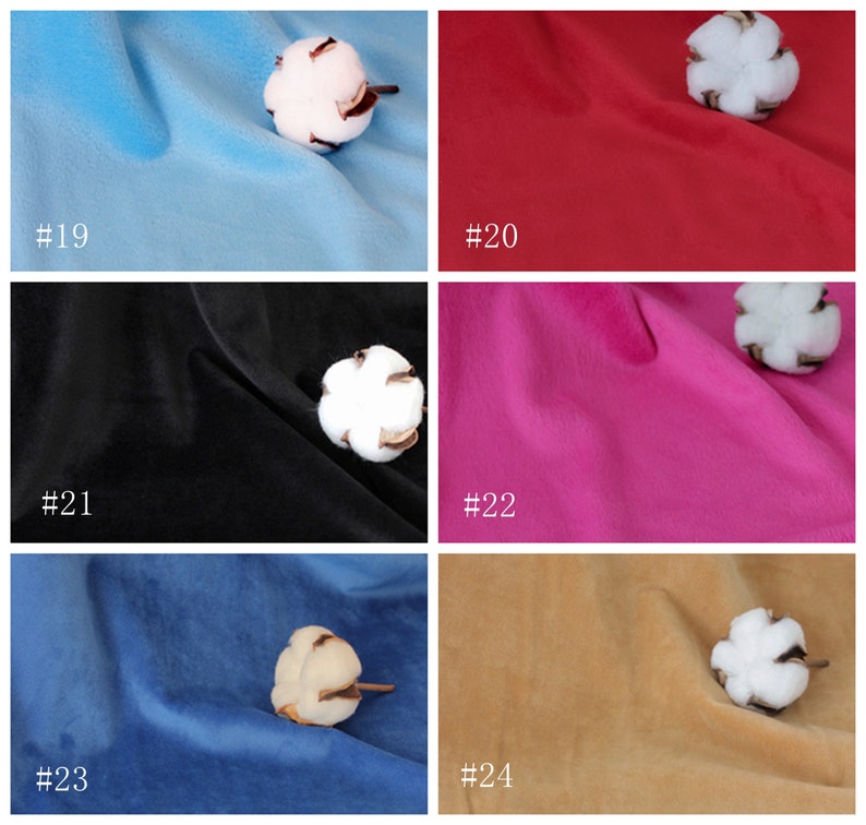 Solid Smooth Minky Fabric Cuddle Fabric Plush Toys Fabric Etsy