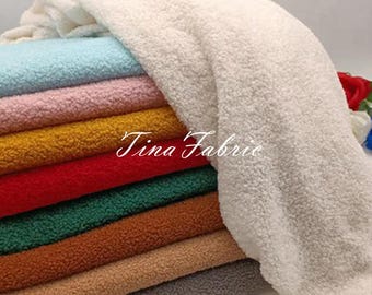 Teddy Plush Fleece Fabric: 63" Wide (By The Half Yard)