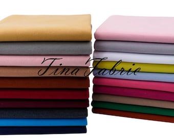 Double-Sided Wool Blend Fabric: Thickened Coat & Apparel Sewing Fabric - By The Half Yard