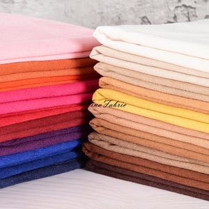 4 Way Stretch Faux Suede fabric for lightweight fabric work, satin backing For Clothing Garment Micro Suede Material Bags Shoes Sofa Cover