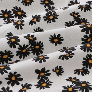 ON SALE Cotton fabric Flower fabric Printed fabric Dress fabric DIY fabric by the yard image 5