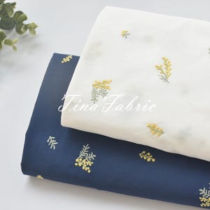 Cotton Embroidery Fabric, Embroidery Fabric, Shirt Fabric, Dress Fabric, Sewing Fabric By The Half Yard