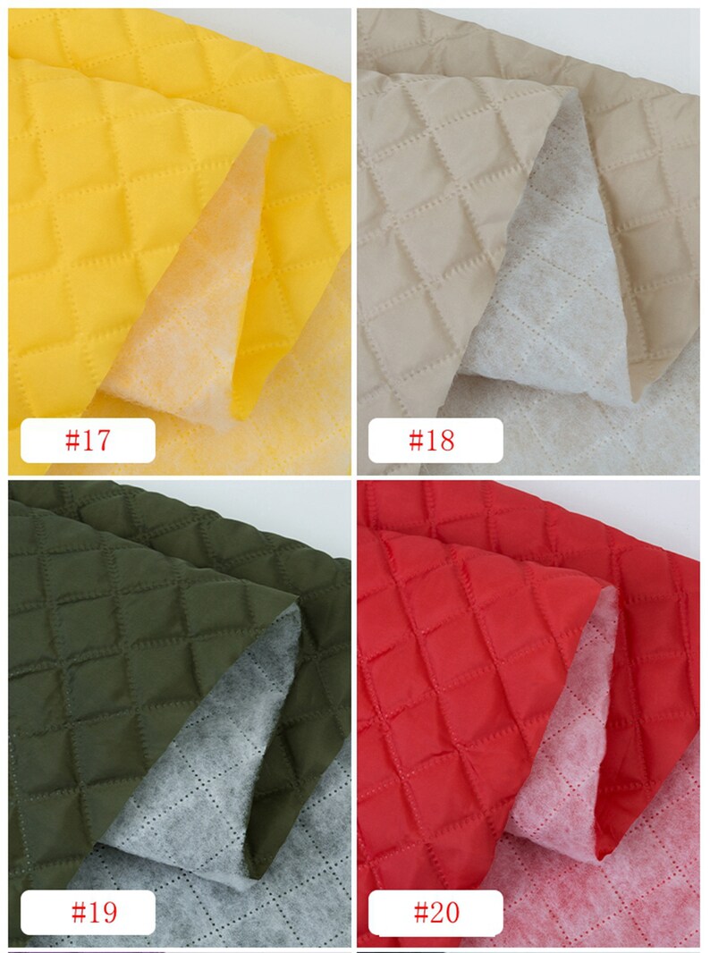 20 Colors Cotton Lining Fabric Thick Quilted Fabric Warm Etsy