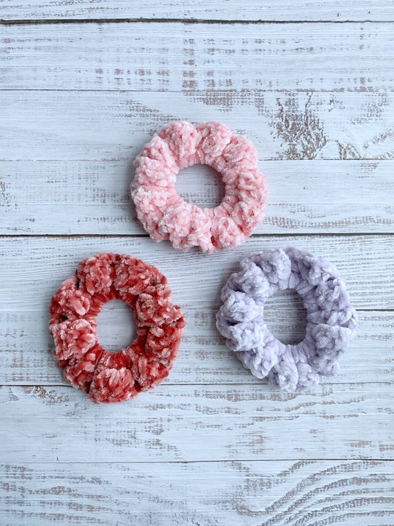 Buy Velvet Scrunchies, Crochet Scrunchies, Hair Ties  display picture 1