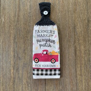 Crochet top hanging kitchen towel, kitchen towel, hand towel, crochet towel,
