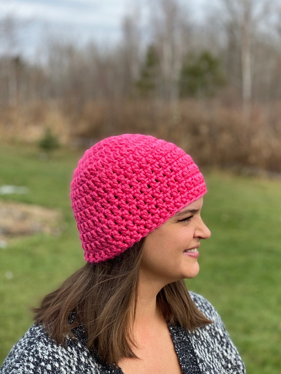 Womens Crochet Hat, Teen Small Adult Crochet Beanie  display picture 2