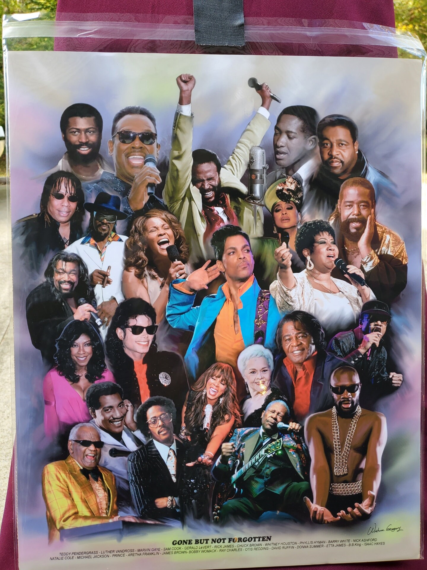 Black Musicians and Pop Culture Figures Collage Gone but Etsy
