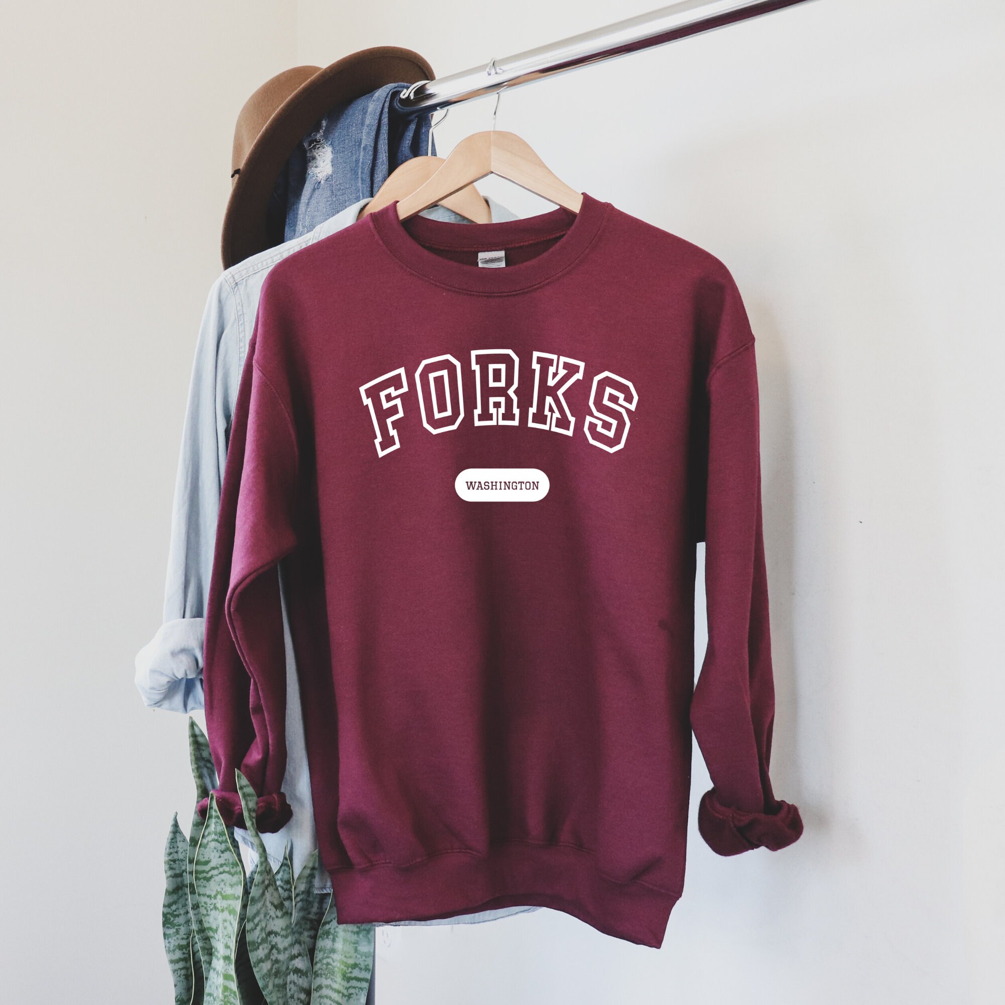 Forks Washington Sweatshirt Twilight Sweatshirt Twilight Etsy UK