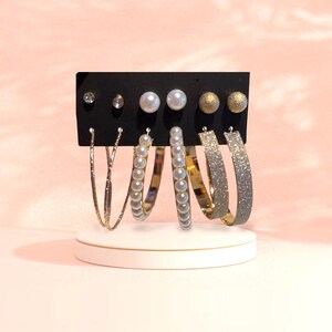 Sparkling Gold Hoop set