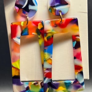 Spring Multicolor Drop Earrings