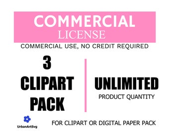 Commercial License For More Than 500 Products And No Limit Unlimited Production Quantity Clipart Commercial License Commercial License Papercraft Craft Supplies Tools